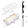 175 Pieces Lash Packaging Wholesale, Include 30 Empty Eyelashes Packaging Box, 30 False Lash Trays, 15 Eyelash Tweezers and 100 Eyelash Brush Mascara Wands Disposable (Marble)