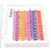 Focipeysa Colored Cluster Lashes C Curl 14mm With Mixed White Pink Blue Purple Red Individual Lashes DIY Eyelash Extension Natural Look Soft DIY at Home