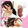 100pcs Alligator Duckbill Hair Clips Metal Single Prong Hair Clip Hairpins Teeth Bows Professional Sectioning Clips DIY Hair Accessories for Women Styling, Silver