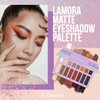 Lamora Eyeshadow Palette Makeup - Eye Makeup Palette with 16 Highly Pigmented Matte Shades - Vegan & Blendable