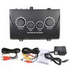 Btuty Karaoke Sound Mixer Dual Mic Inputs Audio Mixer Headphone Amplifier 2 Channel Mixer With Cable N-1 Black Color