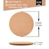 KITLAB Cork Trivet, 4 Pack High Density Thick Cork Coaster Set for Hot Dishes, 8 Inch Heat Resistant Multifunctional Cork Board, Hot Pads for Table & Countertop