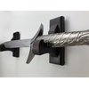 NANGOPOP Sword Wall Mount Display Hooks - Wood Sword Holder Rack, Hanger for Martial Arts Weapons, Axe, Knife, Dagger, Lightsaber and Wizard Wand at Home or Office