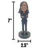 Pesky Patriot Kamala Harris Vice President Bobblehead Doll | 7” Tall Resin Doll Figure Makes a Idea for VP Harris Supporters