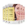 IROHA NATURE Eye Masks for Anti-Fatigue & Illuminating, Pack of 5 Pairs - Reduces Dark Circles, Puffiness - Hydrating with Vitamin C, Cucumber, Hyaluronic Acid - Vegan, Cruelty-Free Skincare Treatment