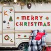 Magnetic Christmas Garage Door Decoration Christmas Garage Door Magnet Xmas Refrigerator Magnets Stickers Christmas Car Magnetic Decals for Xmas Holiday Party Fridge Door Supplies (Merry Christmas)