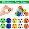 YUJUN 112 PCS Soccer Party Favors Set , Soccer Toy Soccer Fidget Spinners Slap Bracelet Whistle Tattoos Stickers Keychains for Kids Soccer Themed Birthday Party Favors Goodie Present Bags Decorations