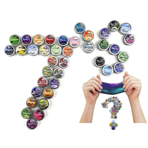 Crazy Aaron's Putty Mini Tins Lucky 7 Surprise Gift Set Party Bundle - 7 Pack (.47oz Each) Assorted Colors