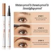 2024 New Waterproof Microblading Eyebrow Pen, 3D Microblading Eyebrow Pencil, 4-Tip Microblading Eyebrow Pen, Long-lasting Natural Makeup Fine Stroke Magic Eyebrow Pencil