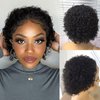 Pixie Cut Wig Human Hair 4X4 HD Lace Short Curly Wigs Wear and Go Glueless Wigs Pre Plucked Pre Cut Short Curly Glueless Bob Wigs Human Hair for Women