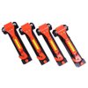 GoDeCho 4 PCS Car Emergency Escape Window Breaker and Seat Belt Cutter Hammer with Light Reflective Tape,Life Saving Survival Kit,Red