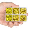 LPBeads 6400 Pieces Lemon Yellow Hotfix Rhinestones Flat Back 5 Mixed Sizes Crystal Round Glass Gems with Tweezers and Picking Rhinestones Pen