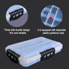 Ruisheng AT Transparent Airtight Fishing Tackle Box 3600/3700 Tackle Trays With Removable Dividers Waterproof Sunscreen Lure Box for Freshwater Saltwater Tackle Storage Tackle Box Organizer (3600×1)