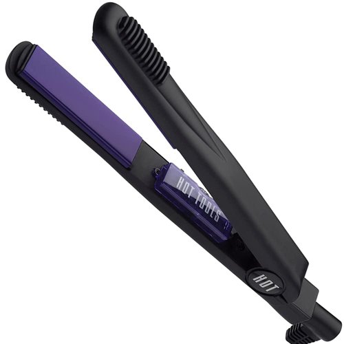 HOT TOOLS Professional Ceramic + Tourmaline Lightweight Flat Iron, 1 Inch
