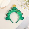 ZEYER Christmas Headband Green Christmas Tree Headband with Star and Small Colored Light Design Hair Band Hair Accessories