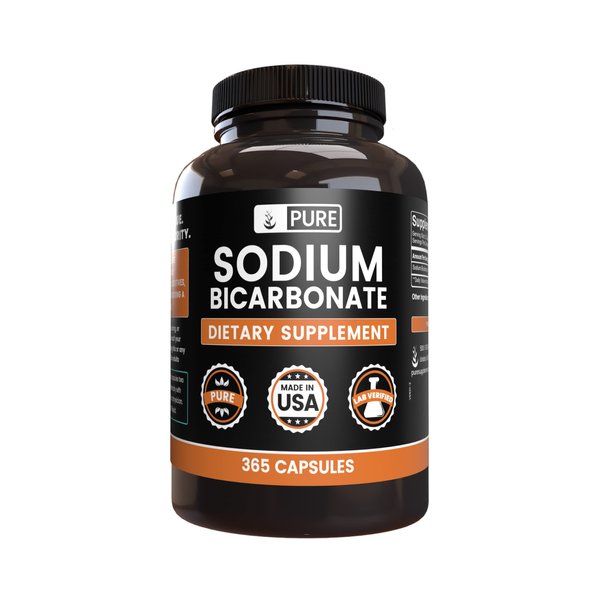 Pure Sodium Bicarbonate (365 Capsules) Natural Antacid
