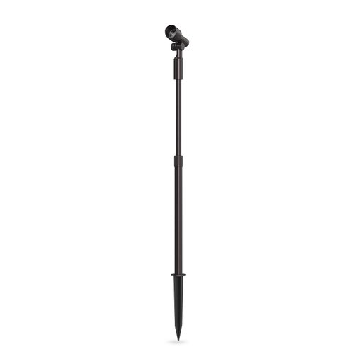 Malibu Low Voltage Spotlight 4W LED Telescopic Spot Light 12V Outdoor Oil Bronze Landscape Lighting 66 Lumen 2700K Warm White Metal Flood Light with Stake and Connector for Garden, Patio, Lawn