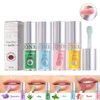 MYUANGO Hydrating Lip Oil Set 3 Colors -Moisturizer Long Lasting Nutritious for Chapped and Flaky Lips Shiny and Vegan Lip Gloss with Big Brush Head (SET B, 3pcs)