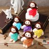 HyDren 12 Pcs Jesus Plush Toys Bulk Christmas Religious Jesus Plush Dolls Christian Nativity Stuffed Toy Christ Savior Jesus Gifts for Sunday School First Communion Christening(Colorful)