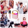 Uluck Mini Karaoke Machine for Kids,Portable Bluetooth Speaker with 1 Wireless Karaoke Microphone,Music Toys Christmas Birthday Gifts for Kids & Adults (Pink-1)