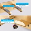Self Adhesive Organizer Hair Dryer Holder Wall Mounted Compatible with Dyson Blow Dryer Gold Banjekt