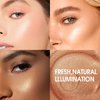 LANGMANNI 1PC Holographic Liquid Body Highlighter, 6 Colors Liquid Illuminator Waterproof Moisturizing Face & Body Highlighter Makeup Smooth Shimmer Makeup 1.35 fl.oz (#2 Gloden)