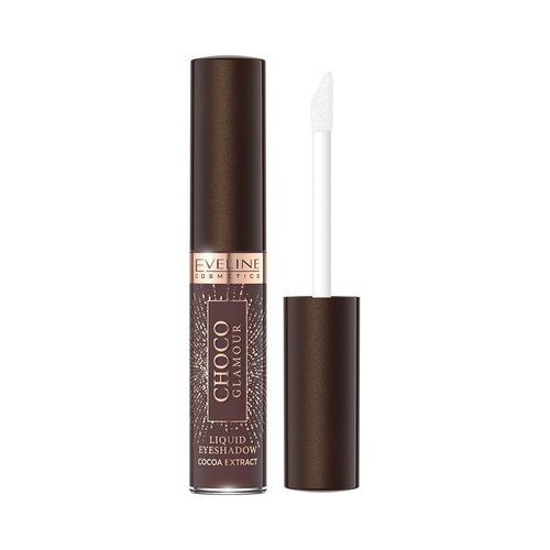 Eveline Cosmetics Choco Glamour Liquid Eyeshadow Stick, Shimmer Cream Eyeshadow Pencil, Smoky Eye Shadow Pen, Waterproof Highlighter Makeup Stick for Girls Women Eye Makeup