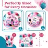 Spa Birthday Party Decorations, 120Pcs Spa Day Party Supplies Disposable and Relaxing Tableware Includes Plates, Napkins, Cups and Straws | Serves 24
