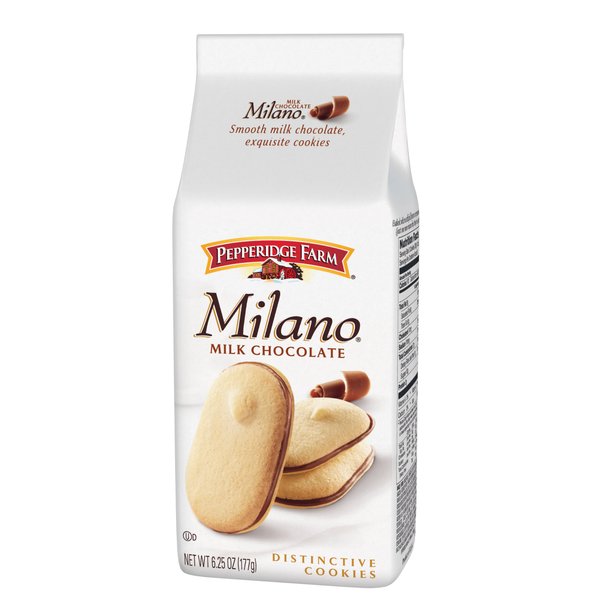 Pepperidge Farm Milk Chocolate Milano Cookies, 6.25-Ounce (Pack of 4)