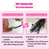 Clip in Hair Extensions Real Human Hair for Women Thick Remy Human Hair Extensions Brazilian Straight Human Hair Clip ins Natural Black Color 7pcs 20Inch 120g/set
