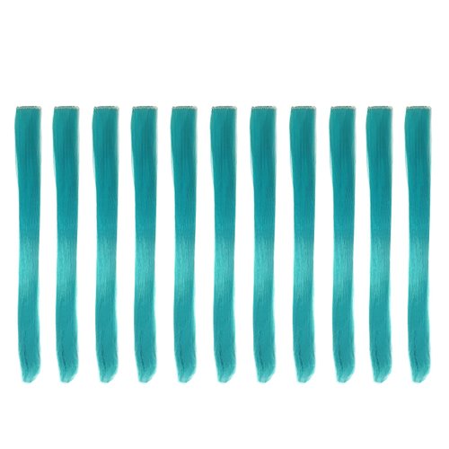 Beaute Galleria Bundle 11 Pieces Single Color 21 Inches Straight Party Highlights Clip In Synthet...