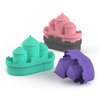 Bath Toys for Baby Silicone Bathtub Floating Toy for Toddler Kids Pool Bath Boats Toy, 4Pcs Castles Sets