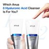 ANUA Moisturizing Gentle Gel Cleanser, Hyaluronic Acid, Squalane, Ceramide, Foaming Facial Korean Cleanser, pH Balance, Daily Hydrating Face Wash, Korean Skincare (150ml/5.07fl oz.)