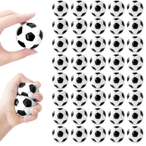 40 Pcs Soccer Squeeze Balls,2" Mini Foam Soccer,Pressure Relieving Health Balls for Kids,Classroom,Party Favors,School,Reward,Bag Gift,Party Fillers,Ball Games