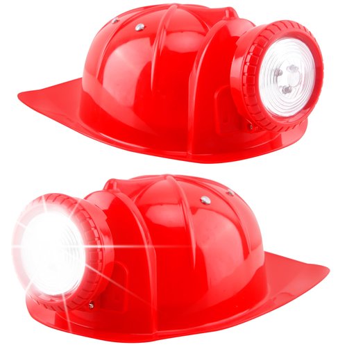 Cotiny 2 Pack Kids Construction Hat Miner Costume Helmet with Light for Boys Girls Dress Up Hallo...