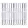 MOTYYA 12 Pack 3 ml Transparent Twist Pens, Empty Nail Oil Pen with Brush Tip, Cosmetic Lip Gloss Container Applicators Eyelash Growth Liquid Tube (12x)