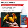 Morning Bird Calcium Plus Liquid Supplement for Birds - Liquid Calcium Formula with Magnesium and Vitamin D3 Calcium Supplement for All Birds – 2 Fl Oz