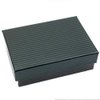 100 Black Stripe Cotton Filled Jewelry Gift Box 3 1/4"