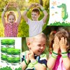 30 Pack Reptile Party Supplies Crocodile Silicone Wristbands Reptile Party Favors Crocodile Party Favors Bracelet Gifts Bag Stuffer for Reptile Crocodile Themed Birthday Party Supplies (Crocodile)