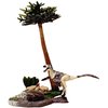 Creative Beast Studio Beasts of The Mesozoic: Accessory Pack: Mountains Environment with Troodon F. Juvenile - 1/6th Scale Dinosaur Action Figure Set, Hand-Painted