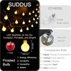 suddus Globe String Lights Bedroom, 100 Led Fairy Lights Plug in, Indoor String Lights for Classroom, Christmas, Backyard, Patio, Garden, Party, Wall, Living Room, Warm White