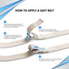 NYOrtho Metal Buckle Gait Belt - Adjustable Machine Washable Strong and Durable Material Latex Free, Natral, 72"