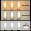 Ascher Vintage LED Edison Bulbs, 6W, Equivalent 60W, Non-Dimmable, Daylight 5000K, 700Lumens, ST58 Antique LED Filament Bulbs with 80+ CRI, E26 Medium Base, Clear Glass, Pack of 4