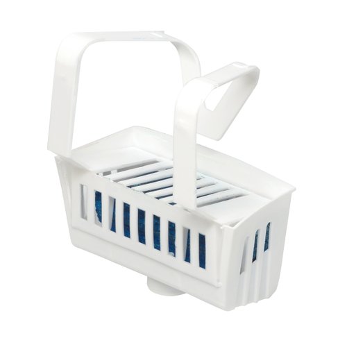 Big D Industries Non-para Toilet Bowl Block, Lasts 30 Days, Evergreen Scent, White, 12/Box