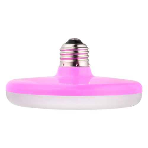 Sunlite UFO Pendant Fixture LED Light Bulb, 11 Watt, (50W Equivalent), 800 Lumens, Medium (E26) Base, Pink Housing, 30K-Warm White