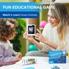 BenBen Go Fish Card Game for Kids, 104 Cards, Ocean Theme Memory Matching Game, Sea Animals Learning Playing Cards, Picture Cards with Real Photos, Fun Facts, 2-8 Players