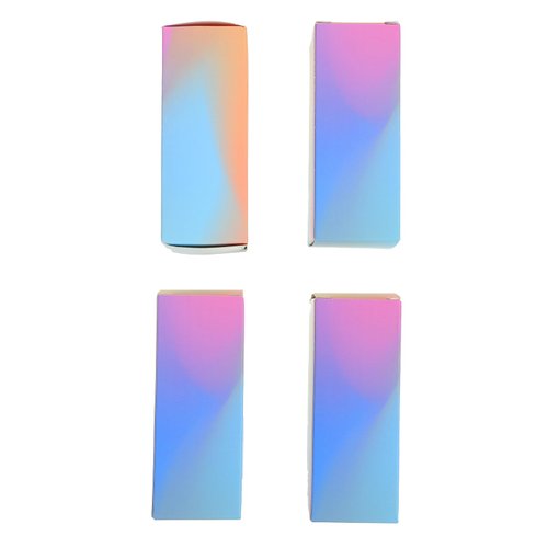 FRCOLOR 100pcs Box Diy Packing Box Small Container Pink Lip Stain Lip Gloss in Bulk Wrapping Paper Lipstick Wrapping Case Lip Gloss Packaging Empty Paper Lipstick Holder Label Pearlescent