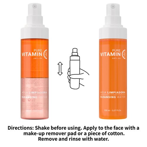 Noche Y Dia Vitamin C Cleanser for Mature Skin - Made in Spain - Anti Aging Face Wash, Makeup Remover, Targets Wrinkles, Acne, Breakouts - 150mL (5.07 fl oz)