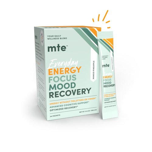 MTE Healthy Energy Drink Powder for Focus & Productivity | No Sucralose | No Caffeine | Nootropic Energy | Adaptogenic