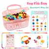 BEMITON Ideal Birthday Gift for Girls Aged 3 4 5 6 7 - Pop Beads Jewelry Making Kit, Arts and Crafts Toys for 3-7 Year Old Kids, DIY Set for Creative Play